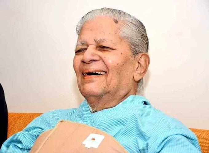 गुजरात के पूर्व मुख्यमंत्री माधवसिंह सोलंकी