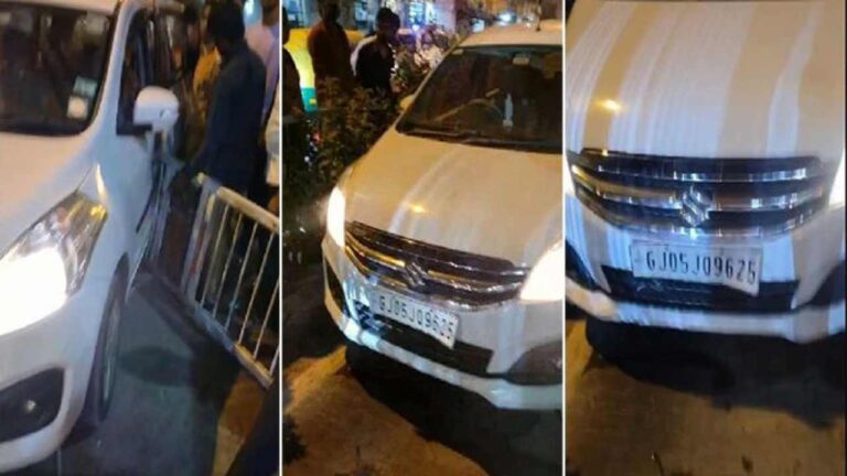 बीआरटीएस मार्ग पर कार चालक द्वारा स्विंग गेट तोड़ने की पुलिस में शिकायत