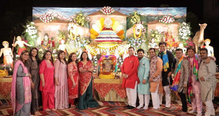 विशाल श्री श्याम भजन संध्या एवं निशान यात्रा का हुआ आयोजन