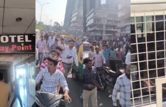 डिंडोली की ओयो होटल में नाबालिग को ले गया हिंदू नाम से पहचान छुपाकर युवक, होटल में हिंदू संगठन ने मारा छापा