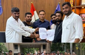 पत्रकारों पर हमले के विरोध में पुलिस कमिश्नर कार्यालय पर ज्ञापन, दोषियों पर FIR की मांग SURAT